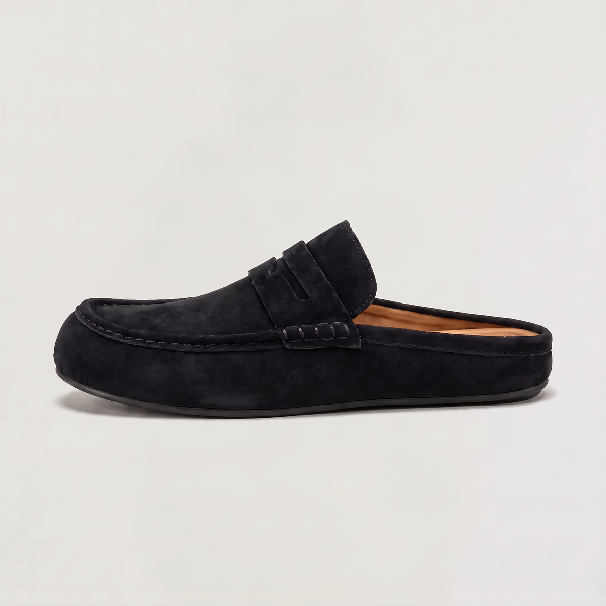 men's slip-on mule with penny loafer strap