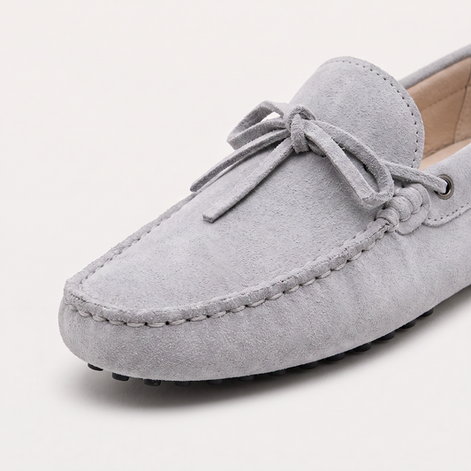 men's driving shoe with rubber pebble outsole
