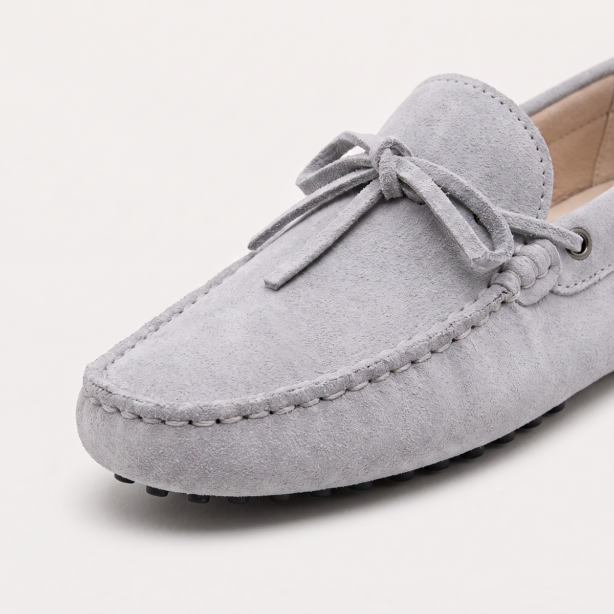 men's driving shoe with rubber pebble outsole